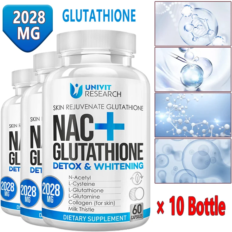 Nac N Acetyl Cysteine - グルートリッジカプセル、ジョイントとヘア、ネイルヘルス、スキン浄化、シルバーの耳、脳の健康
